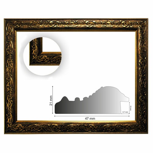 Barockrahmen gold verziert - , 820