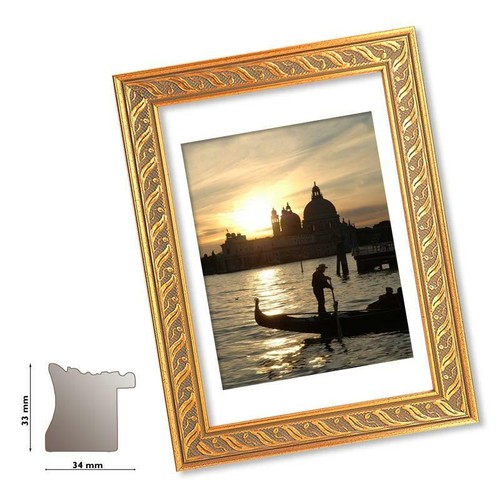 Plastik rahmen venezia - venezia, gold